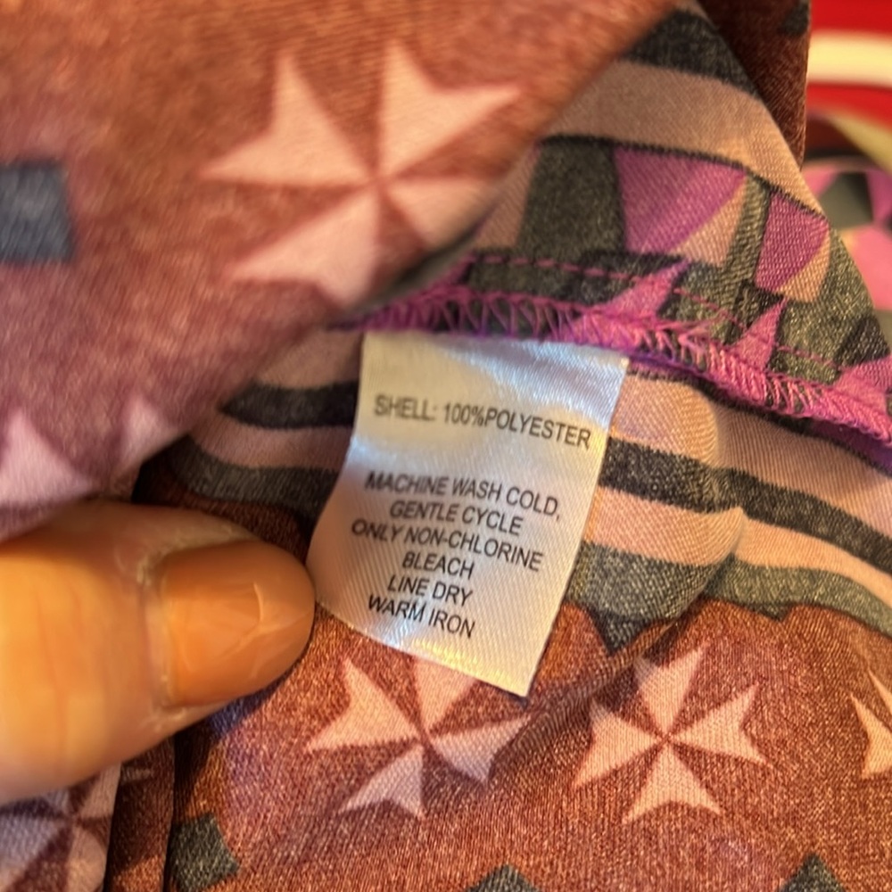 House of Harlow 1960 Size S NWT Purple Blue Long Sleeve Crop Blouse (0181) - Picture 9 of 10